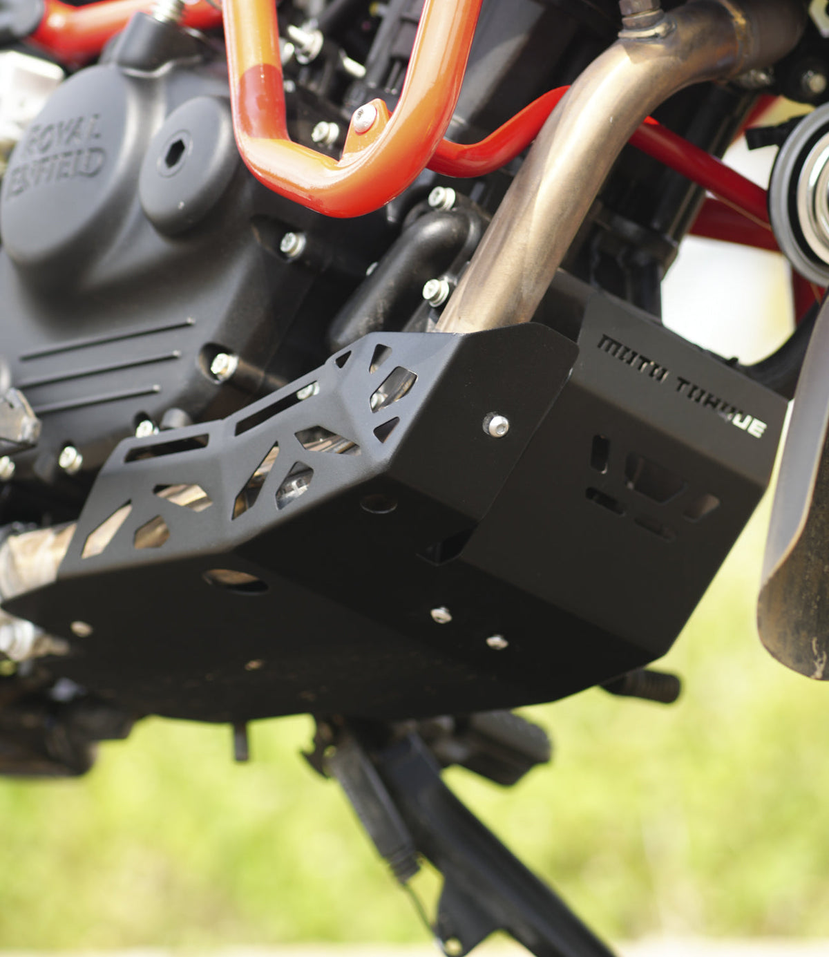 Mototorque aluminium engine guard Royal Enfield Himalayan 450 sump guard underbody protection