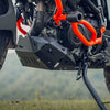 Legundary Custom KTM 390 Enduro R Vambrace Bash Plate Black aluminium engine sump guard skid plate