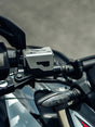 Legundary Custom Tricorn Front Oil Cap for Bajaj Pulsar NS400Z Silver Aluminium CNC Engine Oil Cover