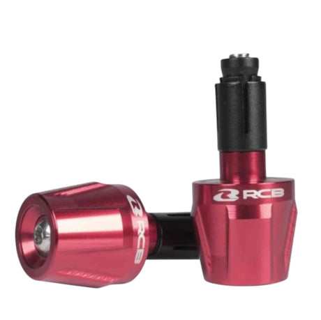 RCB M5 Type A Steel Motorcycle Handlebar Weight in Red