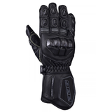 BBG RacePro motorcycle riding gloves in Black and Neon