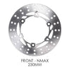 RCB E2 Series 230mm front floating wave brake disc for Yamaha Aerox 155, 01D0522Z
