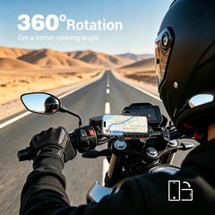 EDYELL YF303-A Anti-Vibration Motorcycle Phone Mount Holder for 4.7-7.2 Inch Smartphones