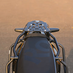 Moto Torque heavy duty back carrier for Royal Enfield Himalayan 450 Rally Edition touring luggage support accessory