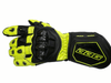 BBG RacePro motorcycle riding gloves in Black and Neon