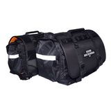 BBG 60L motorcycle saddle bag set with touring storage and mounting straps