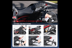 MOTO VANGUARD MT002A Universal Saddle Stay 500D Mesh Motorcycle Luggage Supportv
