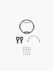 Legendary Custom Meteor Oculus headlight shield black mild steel protector for Royal Enfield Meteor 350