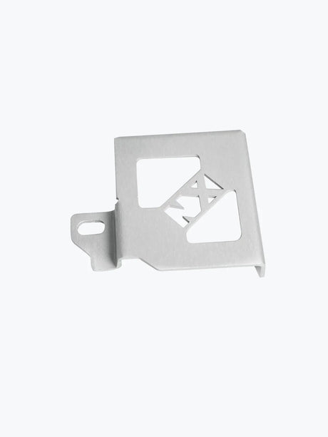 Legundary Custom Spyro rear oil cap for Honda NX500, silver CNC-machined aluminium engine oil cover with durable build and premium finish.