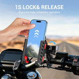 EDYELL YF303-A Anti-Vibration Motorcycle Phone Mount Holder for 4.7-7.2 Inch Smartphones