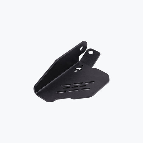 Legundary bolster pillion footrest black installed on Hero Xpulse 210 rear passenger foot peg