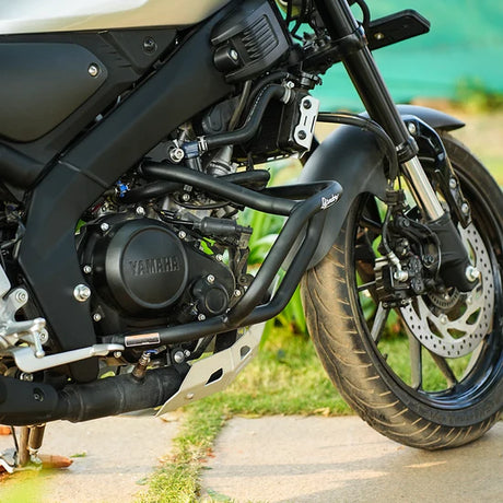 Legundary Custom Bellator Crash Guard for Yamaha XSR 155 Black Mild Steel Engine Protection Guard