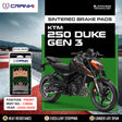 CRANK1 CB606 Sintered Front Brake Pads for KTM 250 Duke GEN3 (2024-2025) | LEGUNDARY Custom