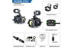 Moto Vanguard Future Eyes F150 60W LED Auxiliary Lights with 4 Lighting Modes
