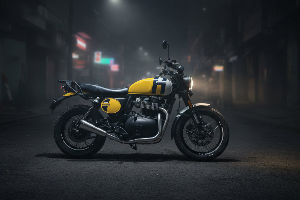SS MOTOCORP 2x1 Full System Free Flow Exhaust for Royal Enfield Bear 650