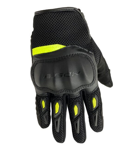 Bison ProGear Acer neon riding gloves
