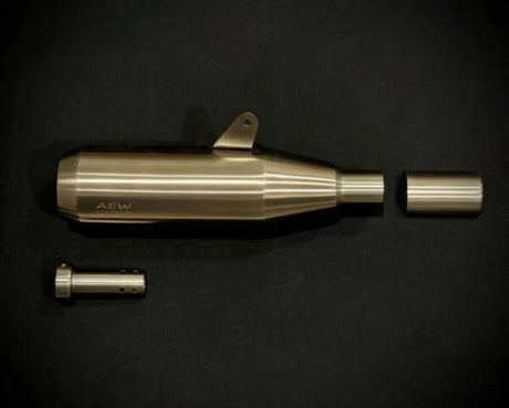 AEW EDGE free flow exhaust for Royal Enfield Bear 650 performance silencer
