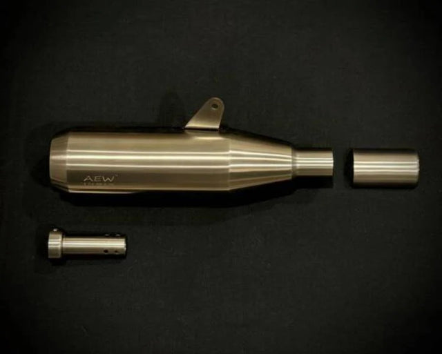 AEW EDGE free flow exhaust for Royal Enfield Bear 650 performance silencer