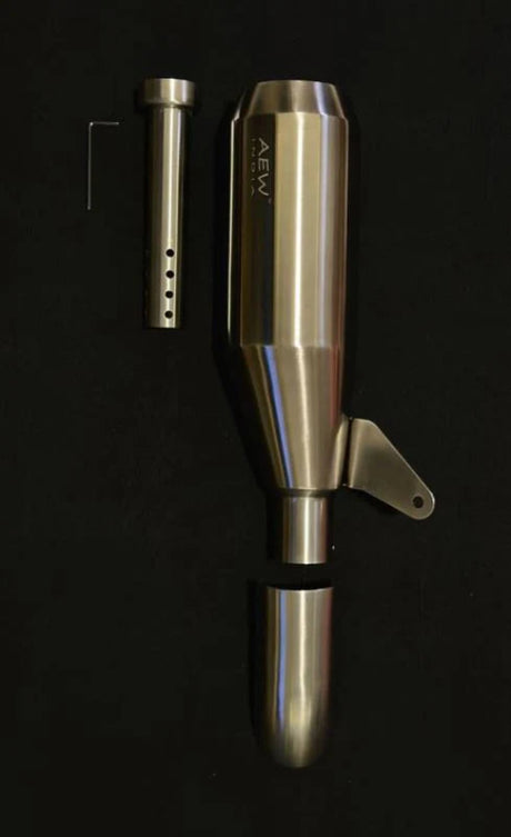 AEW EDGE free flow exhaust for Royal Enfield Guerrilla 450 performance silencer