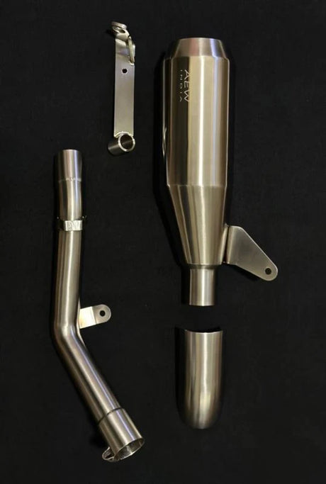 AEW EDGE free flow exhaust with mid pipe and centre stand bracket for Royal Enfield Guerrilla 450