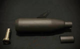 AEW Edge SS black performance exhaust for Royal Enfield Bear 650 stainless steel free flow silencer