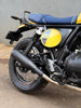 AEW Edge SS black performance exhaust for Royal Enfield Bear 650 stainless steel free flow silencer