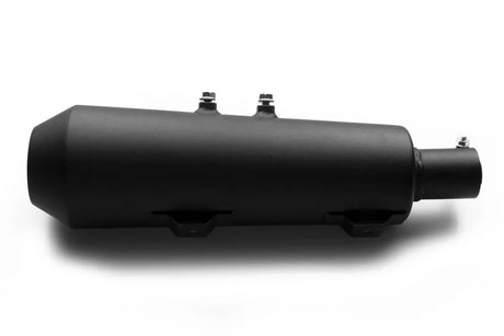 AEW free flow exhaust for Royal Enfield Hunter 350 mild steel heat resistant black model 89200