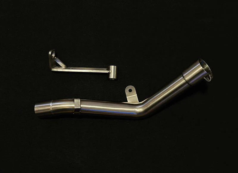 AEW mid pipe with centre stand bracket for Royal Enfield Guerrilla 450 exhaust system