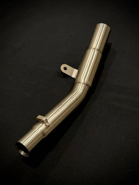 AEW mid pipe with performance catalytic converter for Royal Enfield Bear 650 exhaust system
