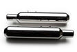 AEW TE202 performance exhaust for Royal Enfield Super Meteor 650 stainless steel and chrome variants