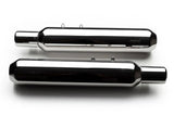 AEW TE202 performance exhaust for Royal Enfield Super Meteor 650 stainless steel and chrome variants