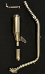 AEW performance full system exhaust for Royal Enfield Guerrilla 450 motorcycle