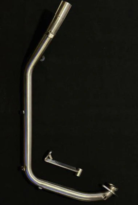 AEW performance header pipe with centre stand bracket for Royal Enfield Himalayan 450 adventure motorcycle