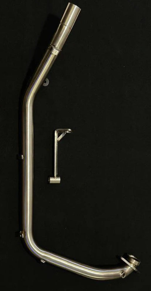 AEW performance header pipe with centre stand bracket for Royal Enfield Guerrilla 450