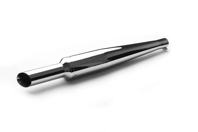 AEW Silver Star motorcycle performance exhaust silencer chrome black stainless steel variants