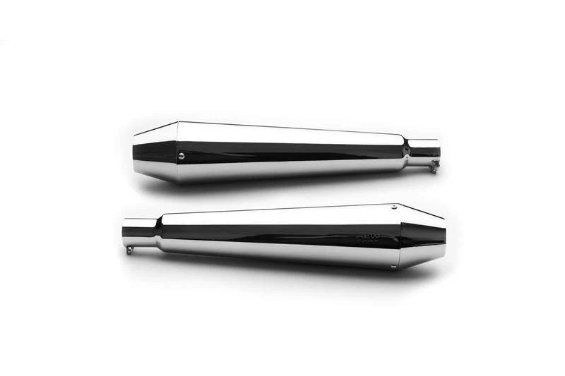 AEW TE 101 megaphone exhaust for Royal Enfield Interceptor 650 and Continental GT 650 performance silencer