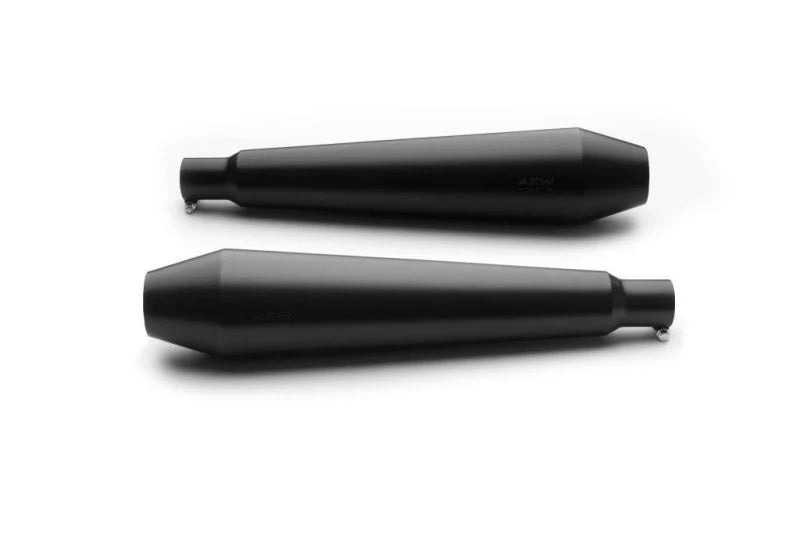 AEW TE 101 megaphone exhaust for Royal Enfield Interceptor 650 and Continental GT 650 performance silencer