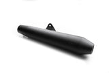 AEW TE102 megaphone exhaust for Royal Enfield Interceptor 650 and Continental GT 650 black stainless steel variants