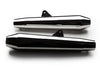 AEW TE102 megaphone exhaust for Royal Enfield Interceptor 650 and Continental GT 650 black stainless steel variants