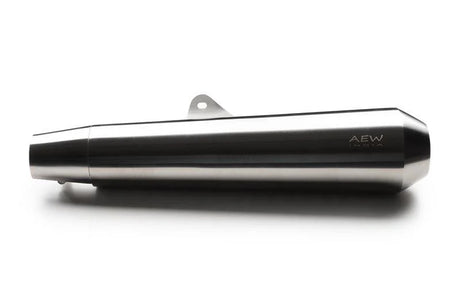 AEW TE103 megaphone exhaust for Royal Enfield Interceptor 650 and Continental GT 650 black and stainless steel variants
