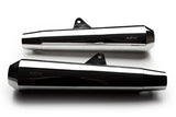 AEW TE103 megaphone exhaust for Royal Enfield Interceptor 650 and Continental GT 650 black and stainless steel variants