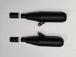 AEW TE104 Edge exhaust for Royal Enfield Interceptor 650 and Continental GT 650 stainless steel variants