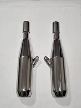 AEW TE104 Edge exhaust for Royal Enfield Interceptor 650 and Continental GT 650 stainless steel variants