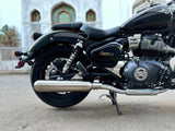 AEW TE202 SS304 stainless steel matt polish exhaust for Royal Enfield Super Meteor 650