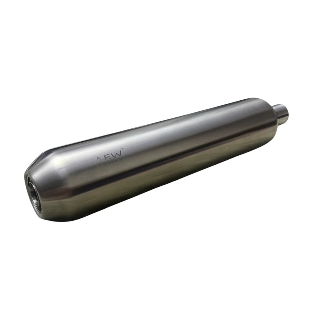 AEW TE202 SS304 stainless steel matt polish exhaust for Royal Enfield Super Meteor 650