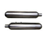 AEW TE202 SS304 stainless steel matt polish exhaust for Royal Enfield Super Meteor 650