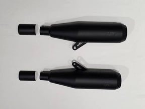 AEW TE 104 EDGE heat resistant black exhaust Interceptor 650 GT 650 slip-on 304 stainless steel performance megaphone silencer lightweight 6.5kg