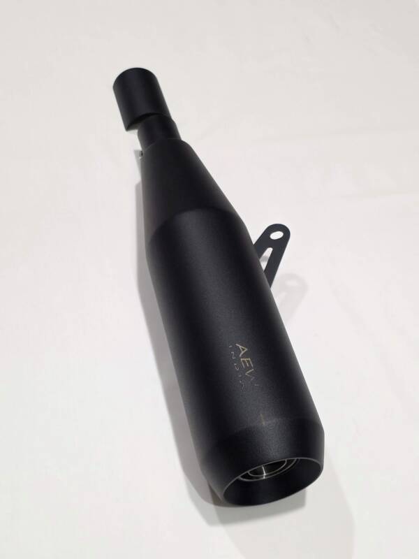 AEW TE 104 EDGE heat resistant black exhaust Interceptor 650 GT 650 slip-on 304 stainless steel performance megaphone silencer lightweight 6.5kg