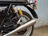 AEW TE 104 EDGE slip-on exhaust Interceptor 650 GT 650 stainless steel 304 matt polish megaphone performance silencer lightweight 6.5kg