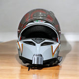 AGV K3SV helmet chin mount installed for GoPro POV motovlogging camera setup by Moto Vibe India